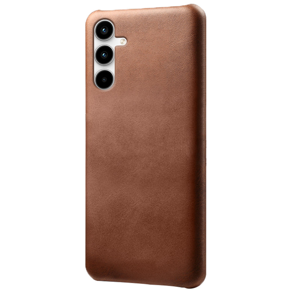 For Samsung Galaxy A25 5G (Global) (161.0 x 76.5 x 8.3mm) Case Leather Coated PC Calf Texture Back Phone Cover For Samsung Galaxy A25 5G (Global) (161.0 x 76.5 x 8.3mm) Case Leather Coated PC Calf Texture Back Phone Cover